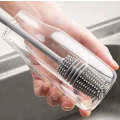 Silicone Cup Brush Milk Bottle Cleaning Brush Long Handle Water Bottles Cleaner