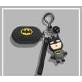 Spiderman/ Batman Keychain Set With Figure, Keyring and Band