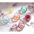 Colour Stemless Wine Glass