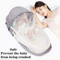 Foldable Baby Bed With Mosquito Net & Rattle Toys