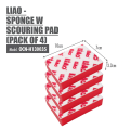 Liao Sponge Scouring Pad 4Pcs