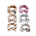Bowknot Soft Fleece Cosmetic Animal print Headbands