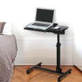 Adjustable Bedside Laptop Table with Wheels & Wheels Lock