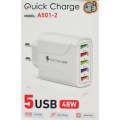 USB 5 Port Charger Adapter