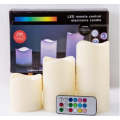 MART 3 Pcs/Set Flameless LED Candle Light Smokeless for Christmas Party Wedding Safety Home Cafe ...