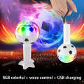 Rechargeable USB LED Football bulb ball Magic ball lamp Music lamp karaoke DJ disco ballroom Mult...