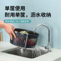 Kitchen shelf installation-free household multi-layer rotatable floor fruit and vegetable storage