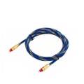 OD6.0 Blue Mesh Gold Plated Fiber Toslink Optical Audio Cable 20M