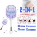 NEW 2 in 1 Electronic Mosquito Swatter and Mosquito Killer Lamp Rechargeable Mosquitoes Trap Lamp...