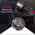 Tactical Red Dot Laser Sight Compact with Battery Adjustable 11/20mm Rail Mount Riflescope LED Fl...