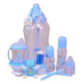 Baby Feeding Bottle Set 11pc Pink/Blue