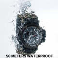 Men Outdoor Survival Military Watch Fashion Multifunctional Compass Waterproof LED Quartz