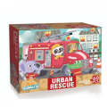 Little Learners - Firetruck animal Puzzle 60pcs