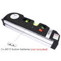 Laser Levels 4 in 1 Cross Projects Vertical Horizontal Lasers Ruler Adjusted Accurate 2 Lines wit...