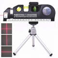 Laser Levels 4 in 1 Cross Projects Vertical Horizontal Lasers Ruler Adjusted Accurate 2 Lines wit...