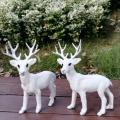 Christmas Standing Deer White 22cm