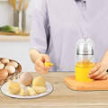 Egg Scrambler, Silicone Manual Egg Shaker White Yolk Mixer Golden Egg Maker Kitchen Cooking Tools...