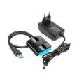 USB 3.0 to SATA SSD Hard Drive Data Converter& Adapter With Power Adapter