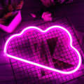 Floating Cloud Neon Sign Lamp 19cm x 2.3cm x 30.8cm Pink, Blue, Warm White USB & Battery Operated