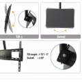 Adjustable Telescopic Flat Panel Tilt Ceiling TV Bracket 32 Inch  70 Inch