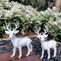 Christmas Standing Deer White 22cm