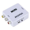 Mini AV2VGA Video Converter Convertor Box AV RCA CVBS to VGA Video Converter Conversor with 3.5mm...
