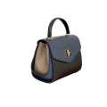 BAGCO Blue Black Handbag -BX012304063A