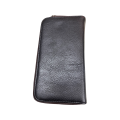 Plain Double Zipped Wallet - Grey