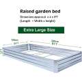 Galvanised Metal Raised Bed Vegetable Planter Box- Extra Large