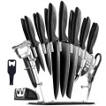 18 Piece Stainless Steel Kitchen Knife Set & Stand