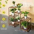 7 Potted DIY Wood Plant Stand For Indoor Outdoor
