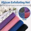 African Net Exfoliating Bath Sponges - Set of 4