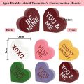 Wooden Heart Shape Centerpieces Decoration For Wedding Valentine Day-6 Piece