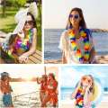 36 Pack Hawaiian Leis Silk Bulk Tropical Flower Luau Beach Party Supplies