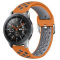 For Galaxy Watch 46 / S3 / Huawei Watch GT 1 / 2 22mm Smart Watch Silicone Double Color Watch Ban...
