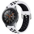 For Galaxy Watch 46 / S3 / Huawei Watch GT 1 / 2 22mm Smart Watch Silicone Double Color Watch Ban...