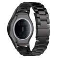 For Galaxy Gear S2 & R720 Three Pearl Steel Watch Band(Black)