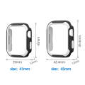 Detachable Two-color Watch Case For Apple Watch Series 9 / 8 / 7 41mm / 6&SE&5&4 40mm(Black Army ...