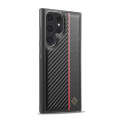 For Samsung Galaxy S24 Ultra 5G LC.IMEEKE 3 in 1 Carbon Fiber Texture Shockproof Phone Case(Black)