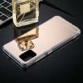 For Samsung Galaxy A51 TPU + Acrylic Luxury Plating Mirror Phone Case Cover(Gold)