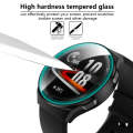 For Huawei Watch GT2e 2 in 1  Tempered Glass Screen Protector + Fully Plating PC Case(Black)