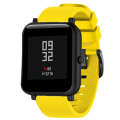 20mm For Huami Amazfit GTS / Samsung Galaxy Watch Active 2 / Gear Sport Silicone Watch Band(Yellow)