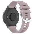 For Amazfit GTS4 Mini 20mm Liquid Glossy Silver Buckle Silicone Watch Band(Purple)