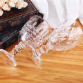 Embossed Wine Glass - 6 Piece Embossed Design Glassware Wine Glass Goblets Set