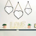 Wall Mirror Set - 3 Piece Heart Shaped Decorative Hanging Mirror Set
