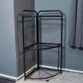 Stylish Metal 3 Tier Multipurpose Kitchen Shelf Corner Storage Rack Organizer