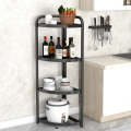 Stylish Metal 4 Tier Multipurpose Kitchen Shelf Corner Storage Rack Organizer