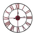 Decorative Wall Clock - 50cm Vintage Round Retro Display Quartz Mechanism Wall Clock