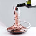 Wine Decanter Set - 5 Piece Oblique Opening Design with Handle Wine Decanter Set