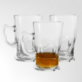 Glass Teacup Set - Set of 6 Small Stylish Turkish Glass Teacups (120ml)